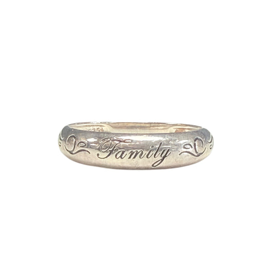 Engraved Silver Ring
