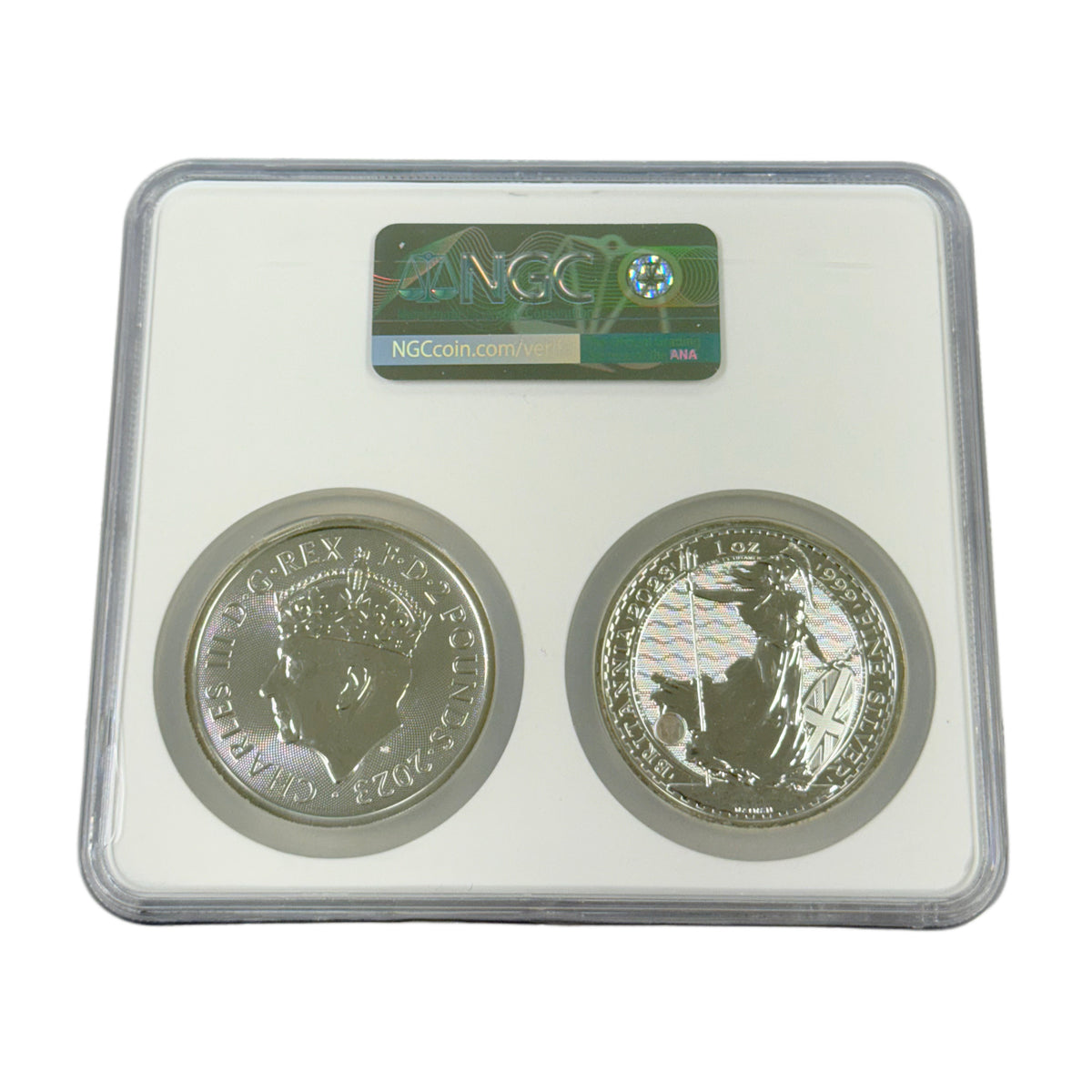 2023 Great Britain Charles III Coronation 2 Pound Set NGC MS69