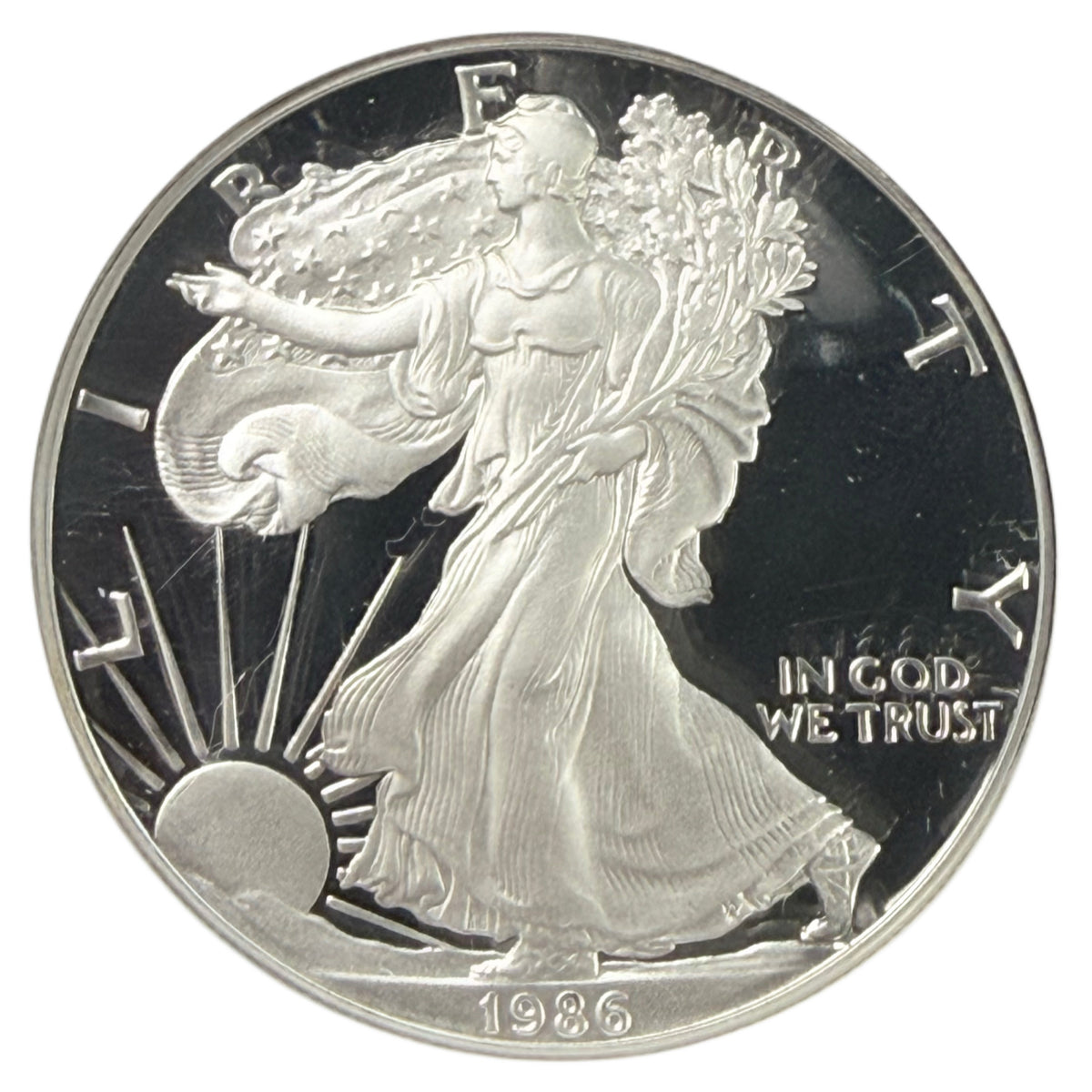 1986-S 1 oz American Silver Eagle NGC PF69 Ultra Cameo