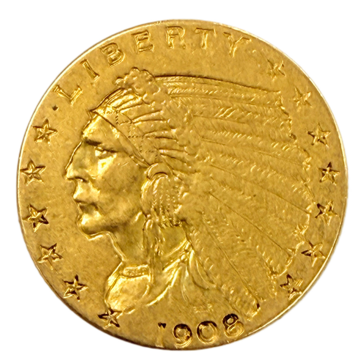 1908 $2.50 Gold Quarter Eagle (XF)