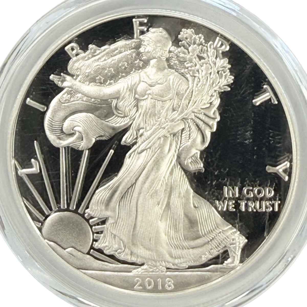 2018-S 1 oz American Silver Eagle PCGS PR70 DCAM FS