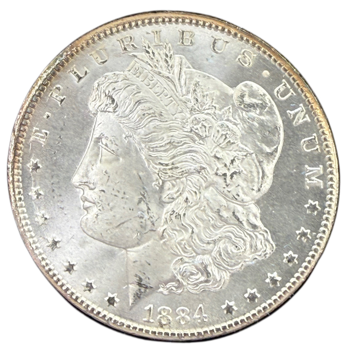 1884-CC Morgan Silver Dollar GSA (With Box & CoA)