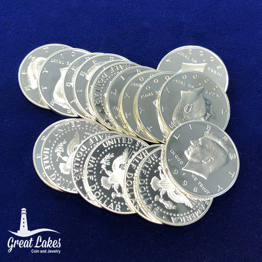 $9 FV Proof Modern 90% Halves