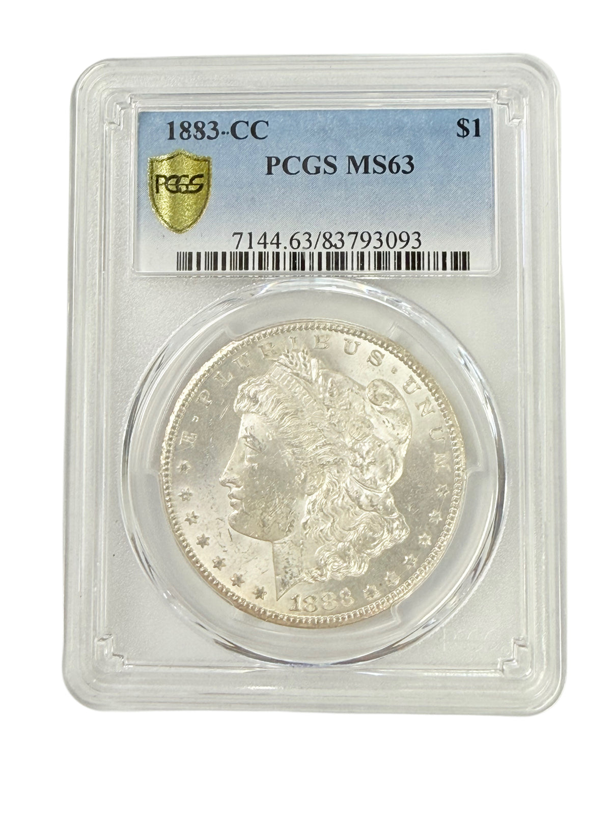 1883-CC Morgan Silver Dollar PCGS MS63