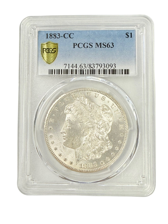 1883-CC Morgan Silver Dollar PCGS MS63