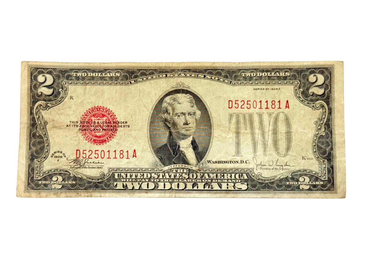 1928-F $2 Legal Tender Note (VG)