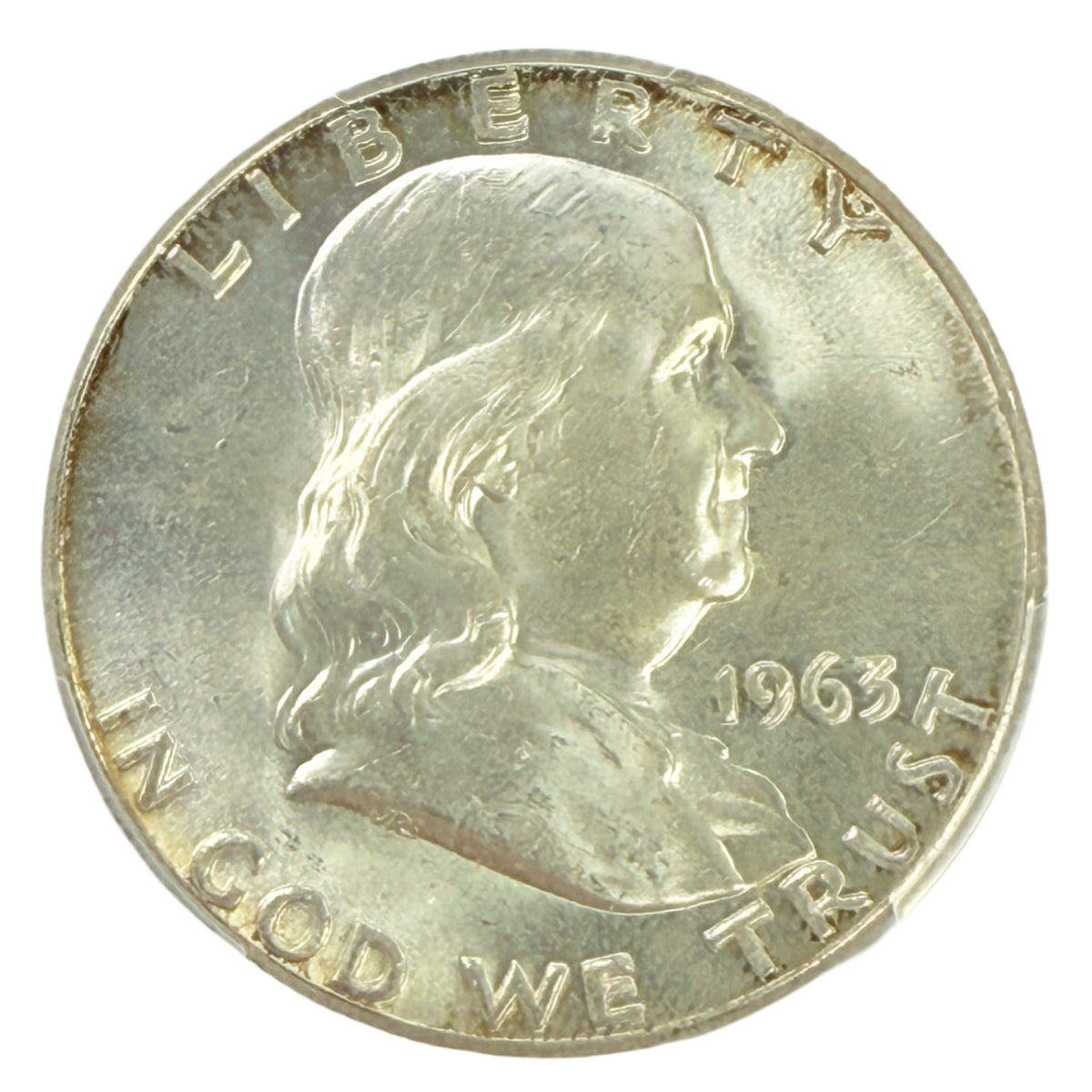 1963 Franklin Half Dollar PCGS MS64 FBL