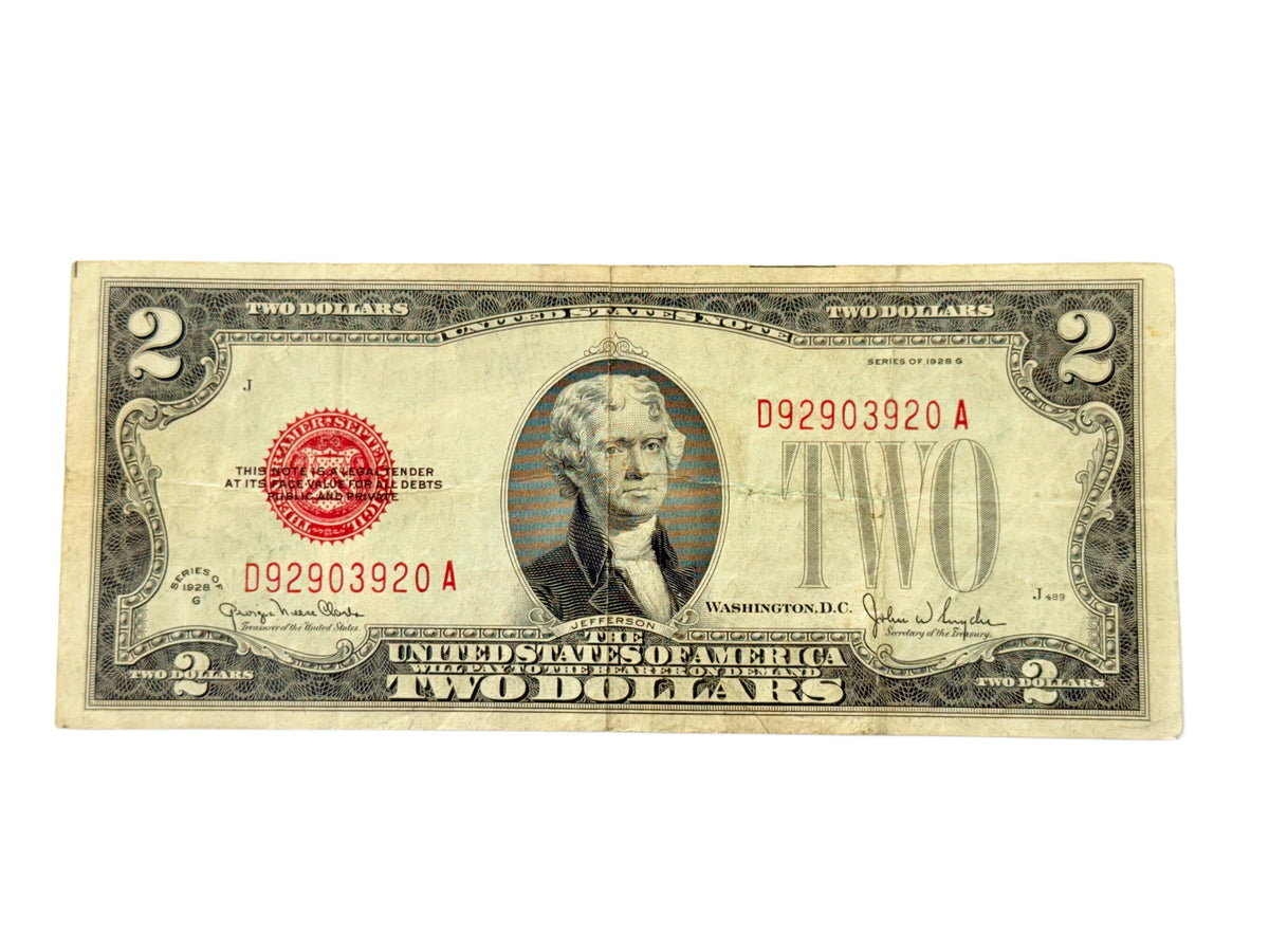 1928-G $2 Legal Tender Note (VF)