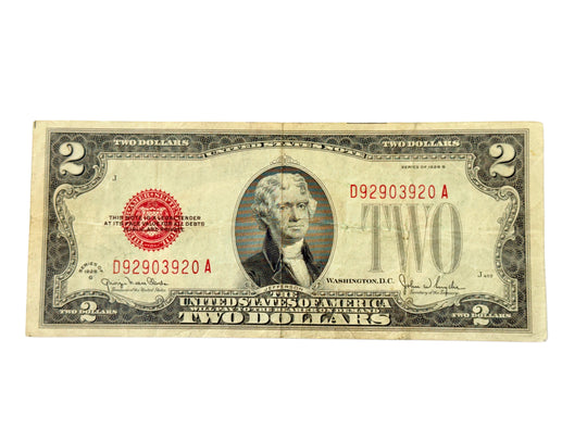 1928-G $2 Legal Tender Note (VF)