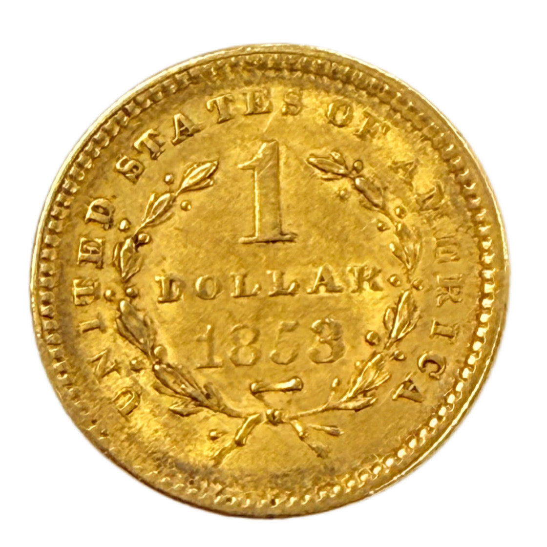 1853 $1 Liberty Head Gold Dollar (XF)
