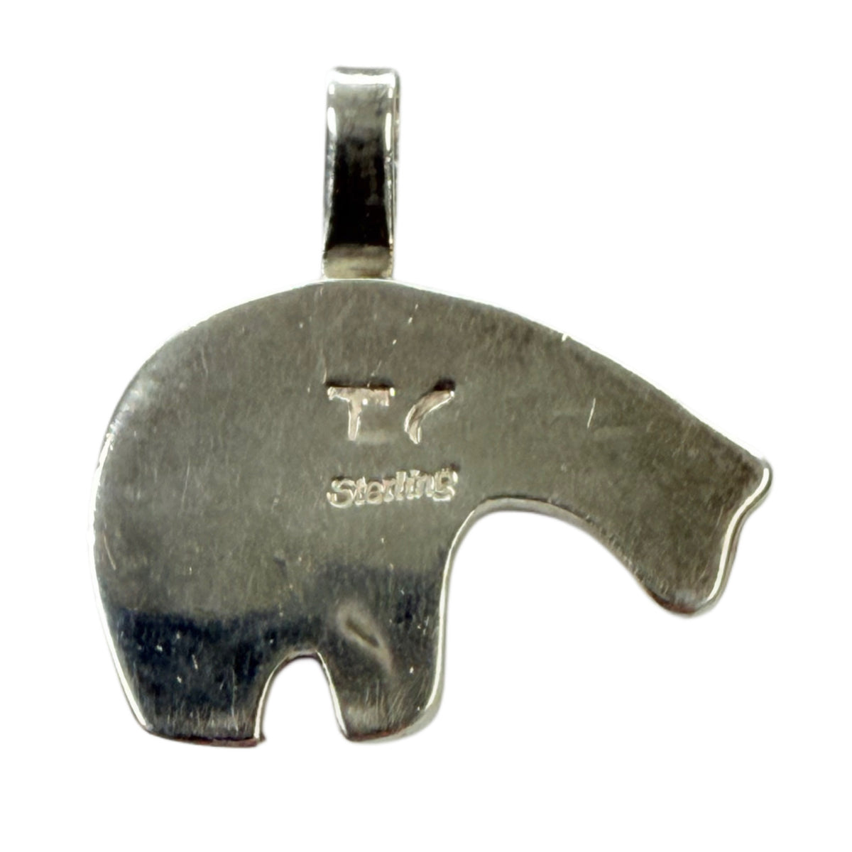 Thomas Singer Navajo Silver Bear Pendant