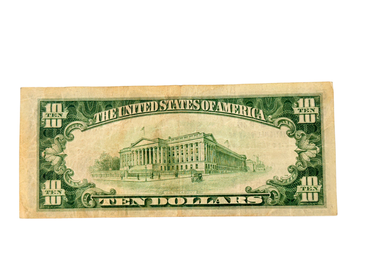 FR. 1801-1 1929 $10 Central United National Bank of Cleveland Charter #4318 (VF)