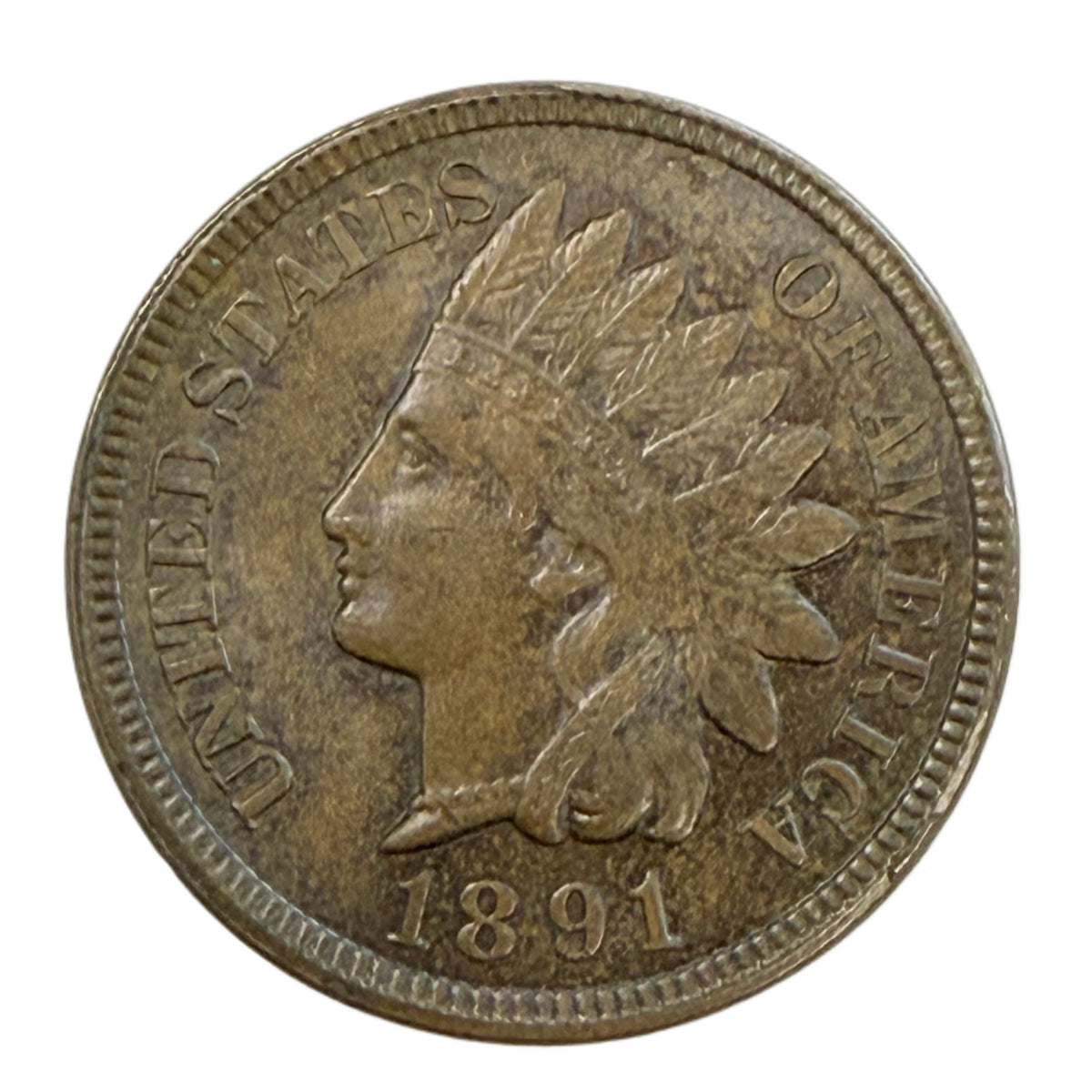 1891 Indian Head Cent (AU)