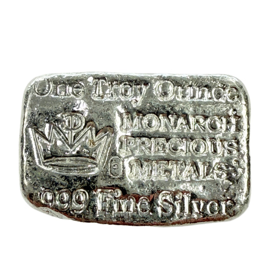 Monarch 1 oz Silver Bar (Secondary Market)