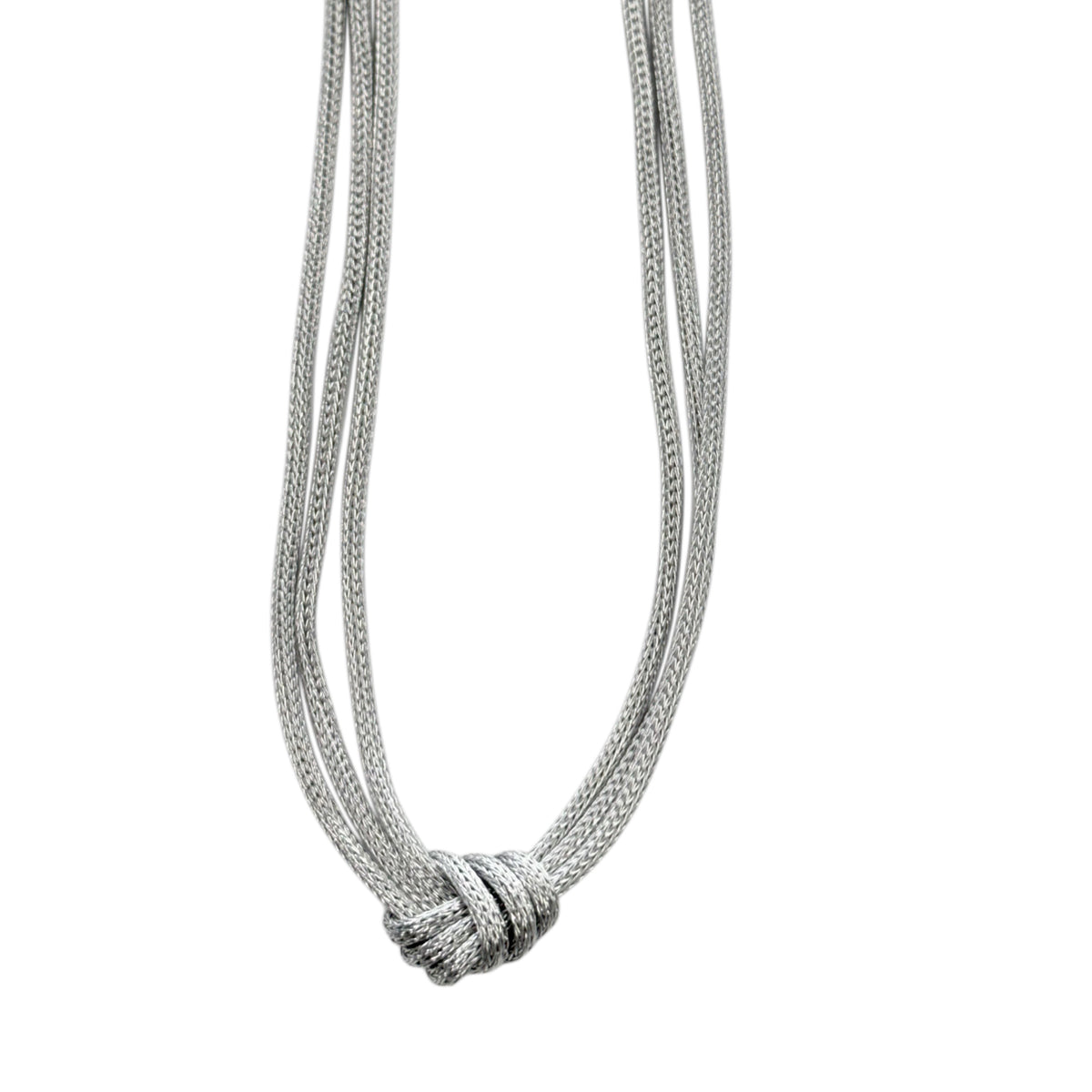 Silver Three Strand Necklace