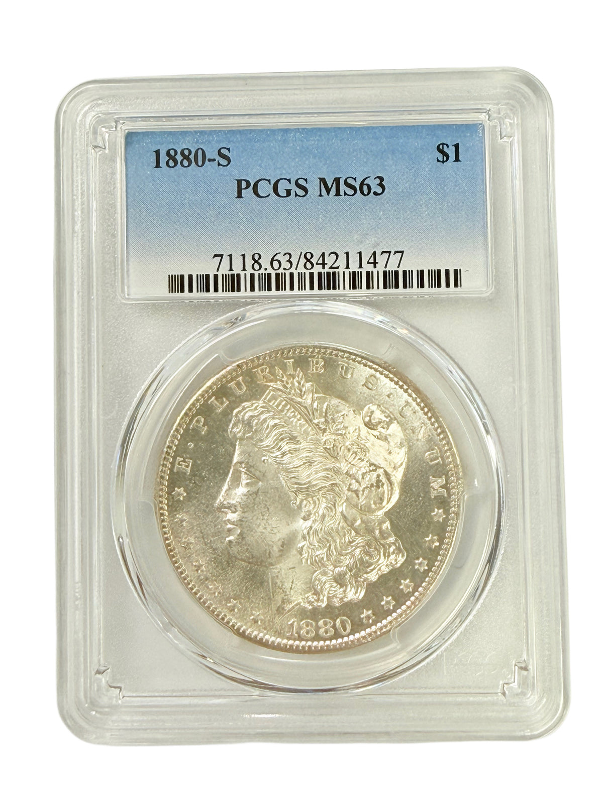 1880-S Morgan Silver Dollar PCGS MS63