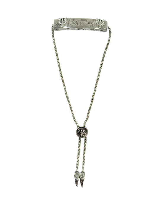 Silver Watch Over Me Religious Bracelet