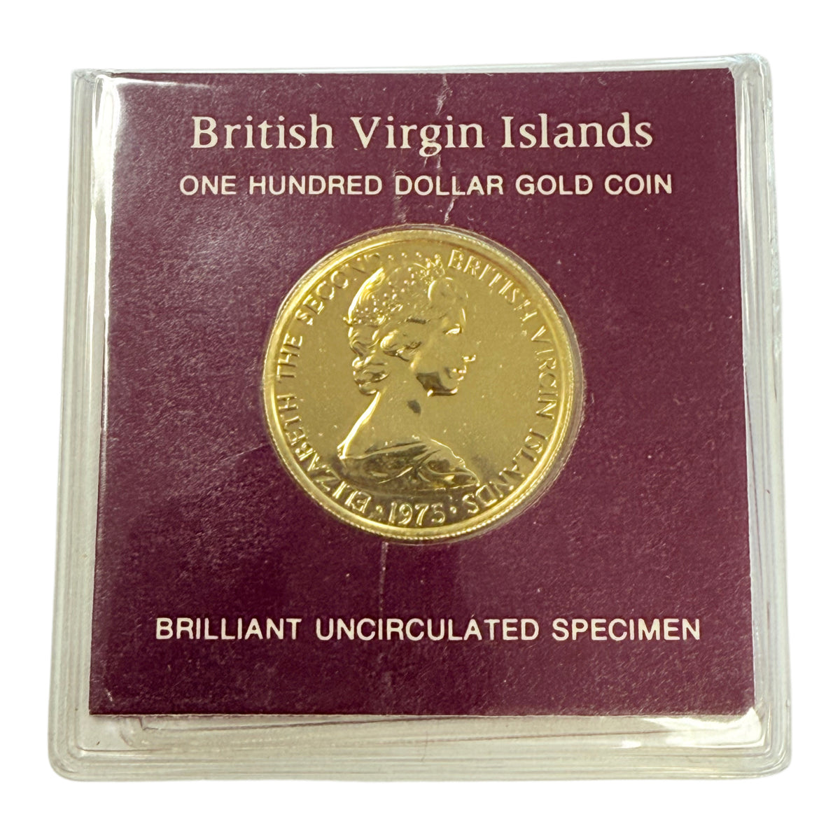 1975 $100 British Virgin Islands Gold Coin