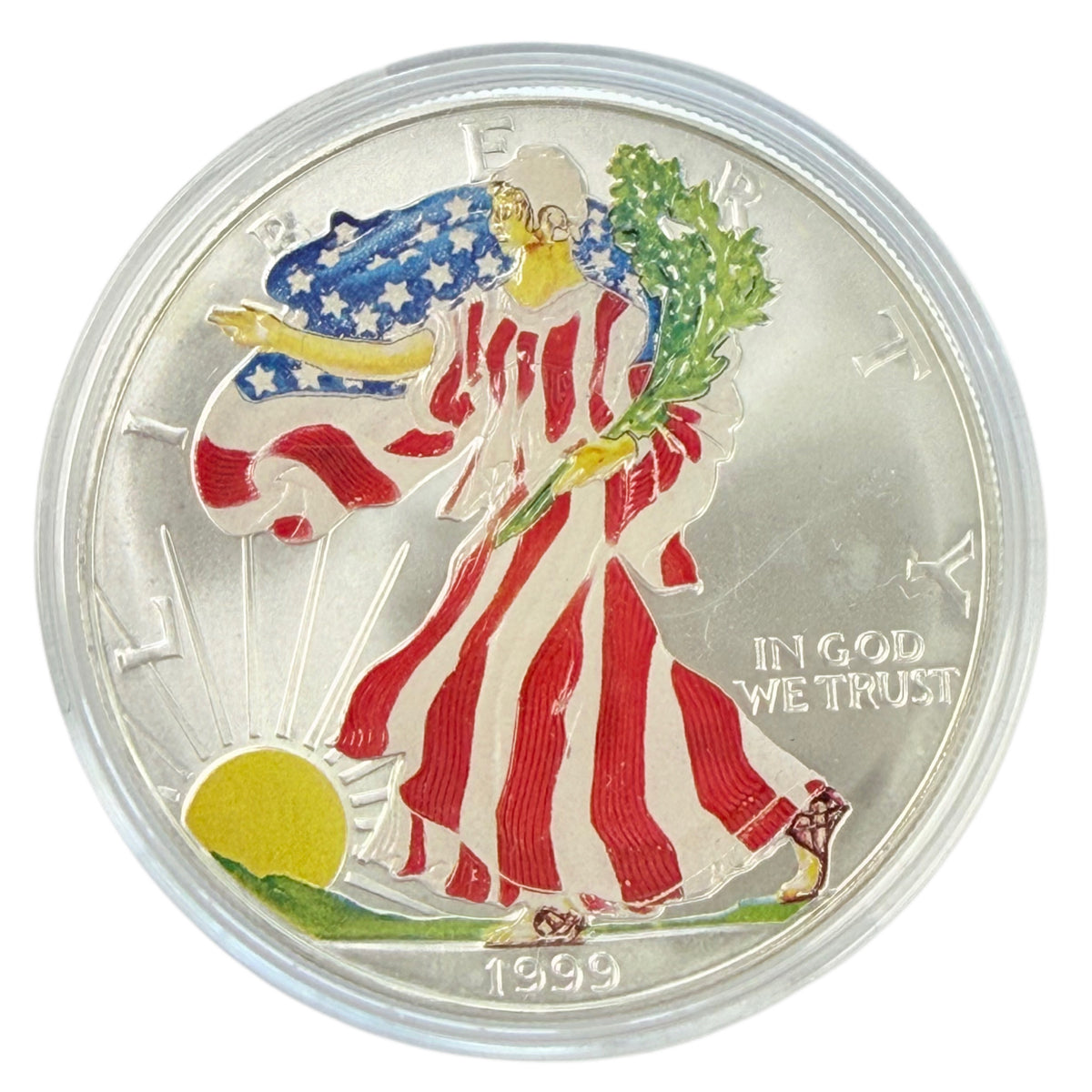 1999 1 oz Colorized American Silver Eagle