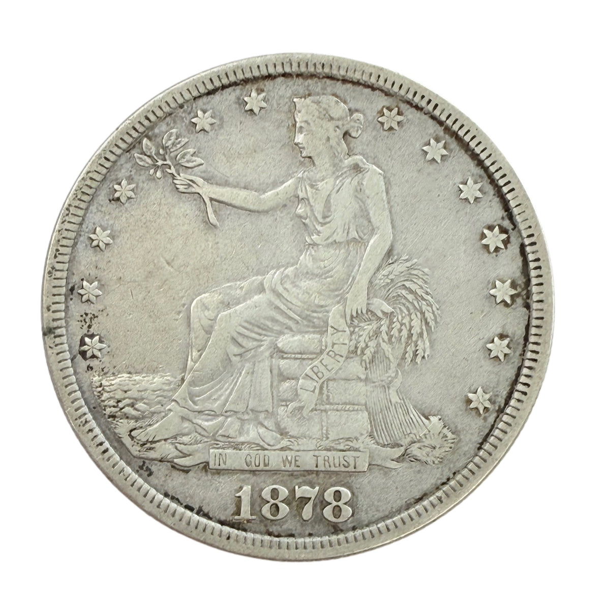 1878-S Trade Dollar (VF Details)