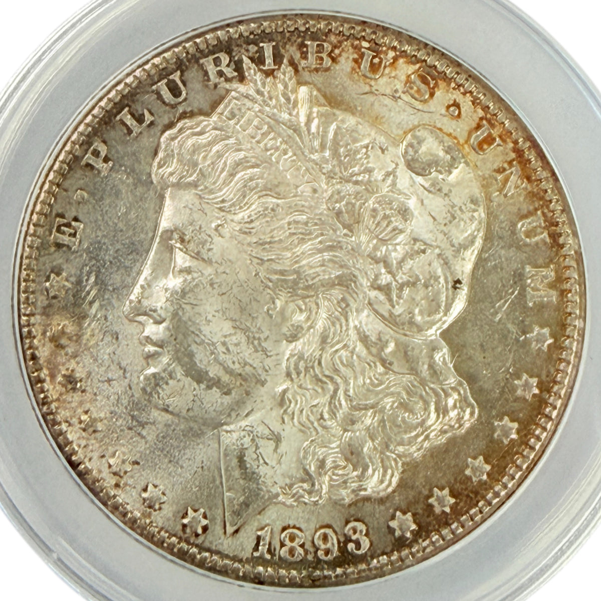 1893-CC Morgan Silver Dollar ANACS MS60