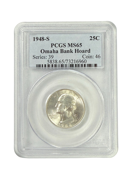 1948-S Washington Quarter PCGS MS65