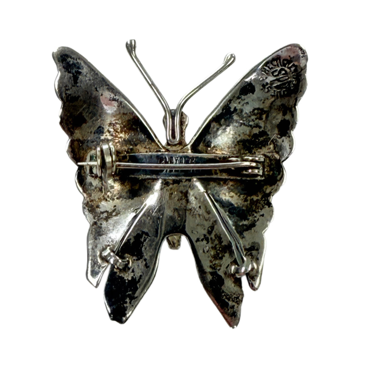 Silver & Turquoise Butterfly Pin