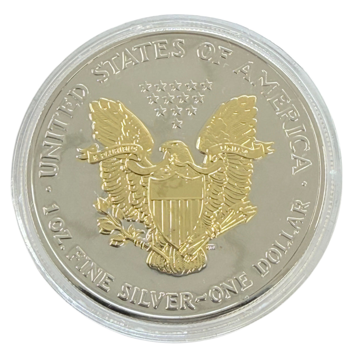 2004 1 oz American Silver Eagle Gilded