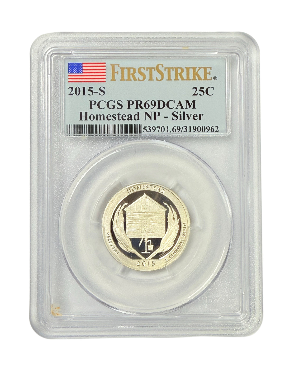 2015-S America the Beautiful Quarter Homestead National Monument PCGS PR69 Deep Cameo