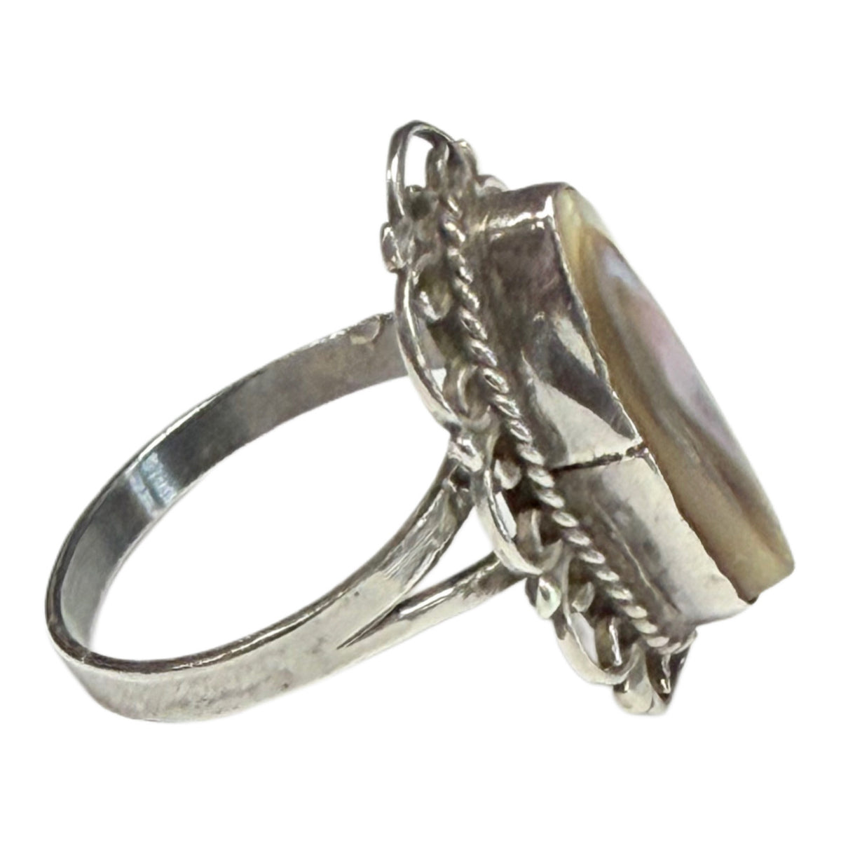 Native American Silver & Abalone Ring