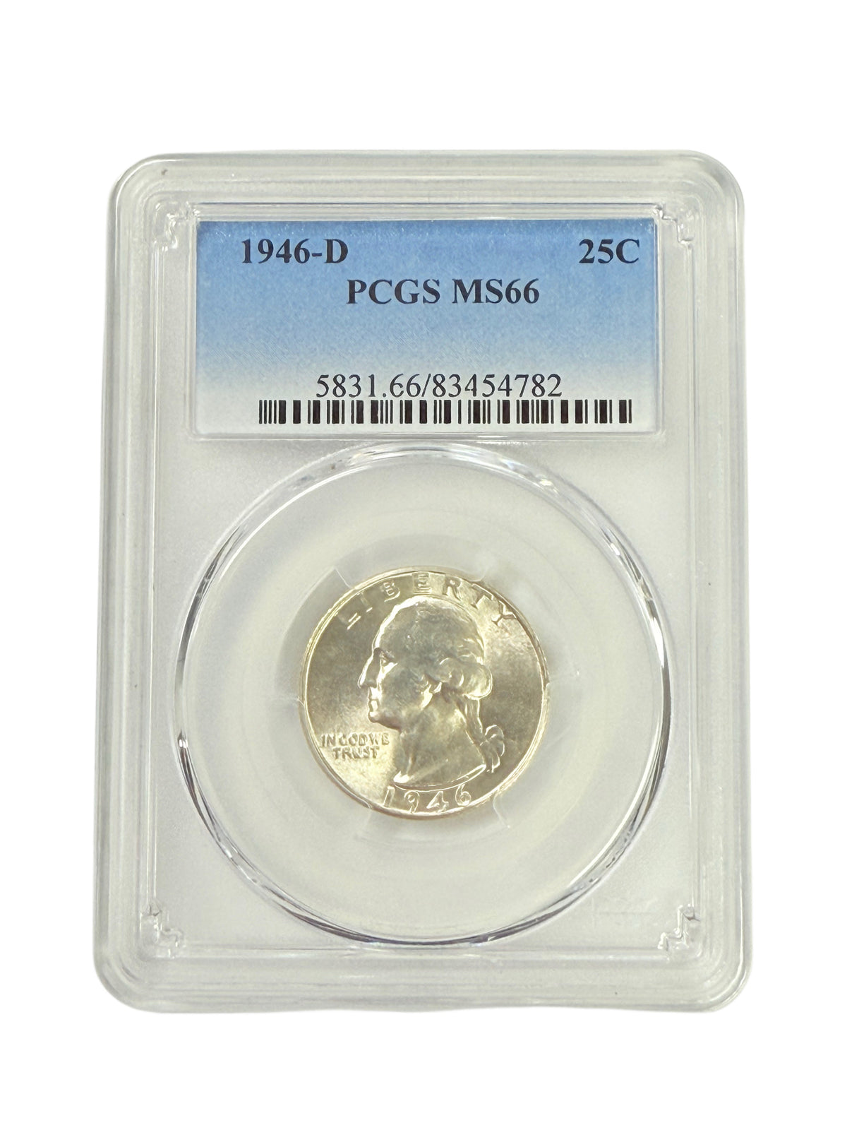 1946-D Washington Quarter PCGS MS66