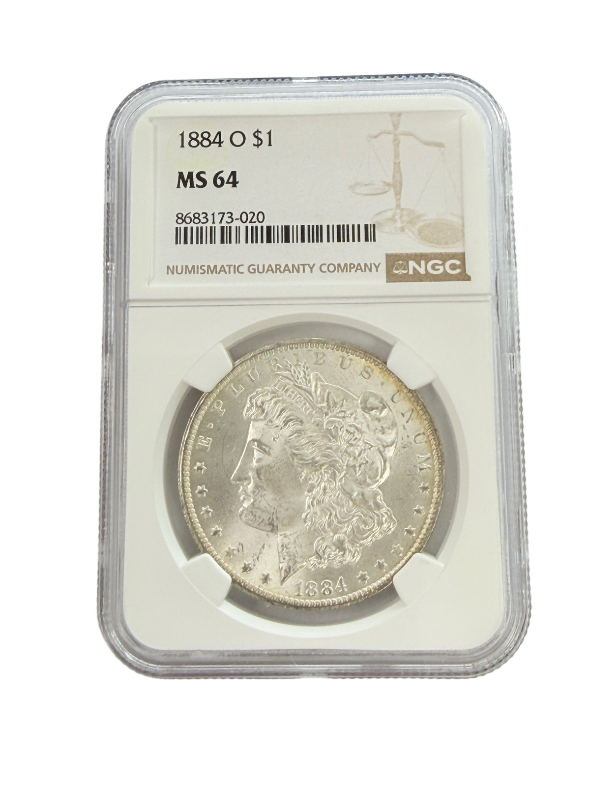 1884-O Morgan Silver Dollar NGC MS64
