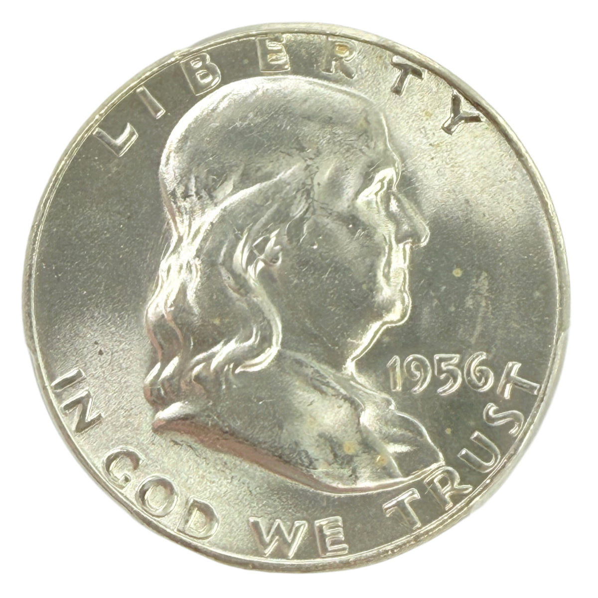 1956 Franklin Half Dollar PCGS MS64 FBL
