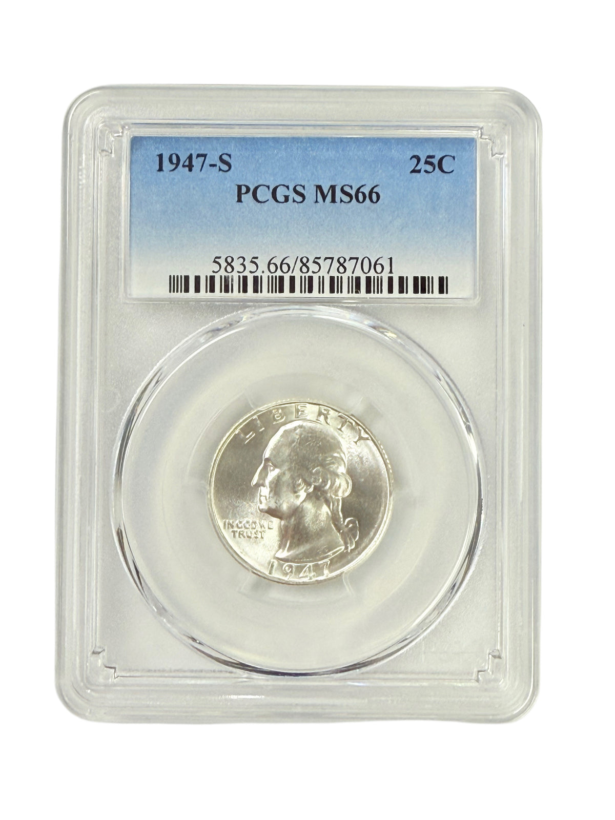 1947-S Washington Quarter PCGS MS66