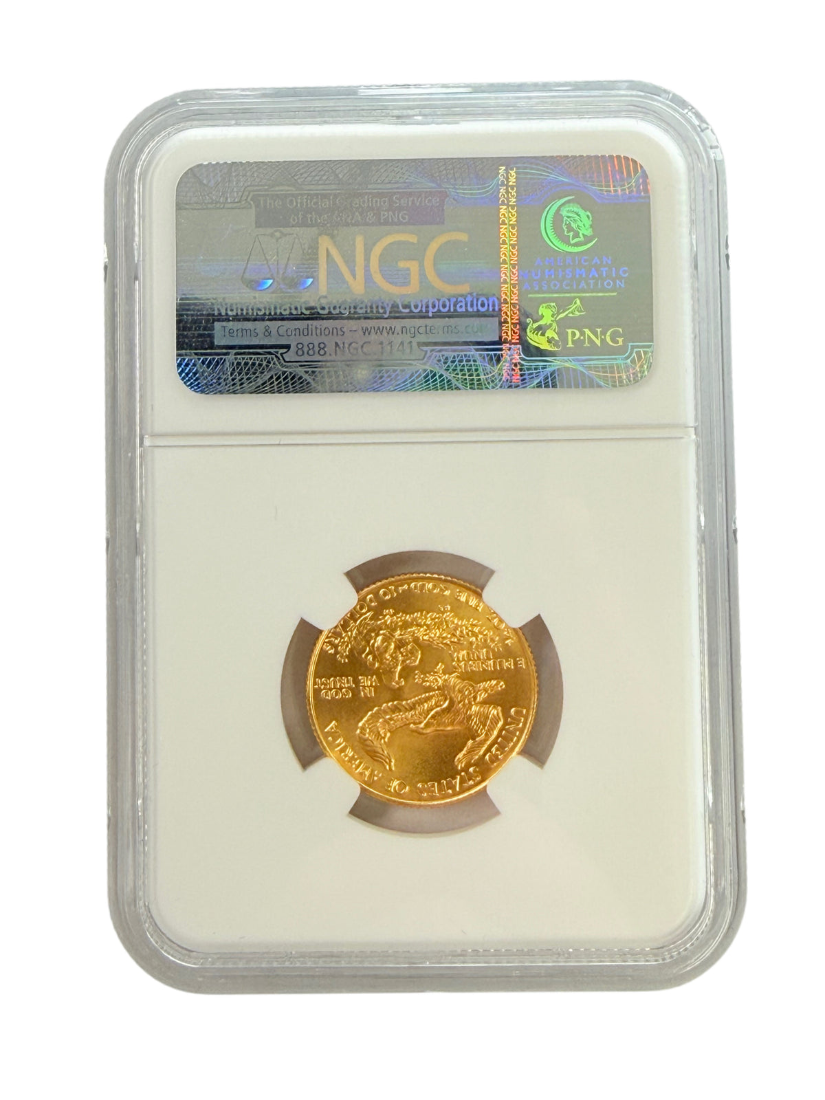 1986 1/4 oz American Gold Eagle NGC MS69