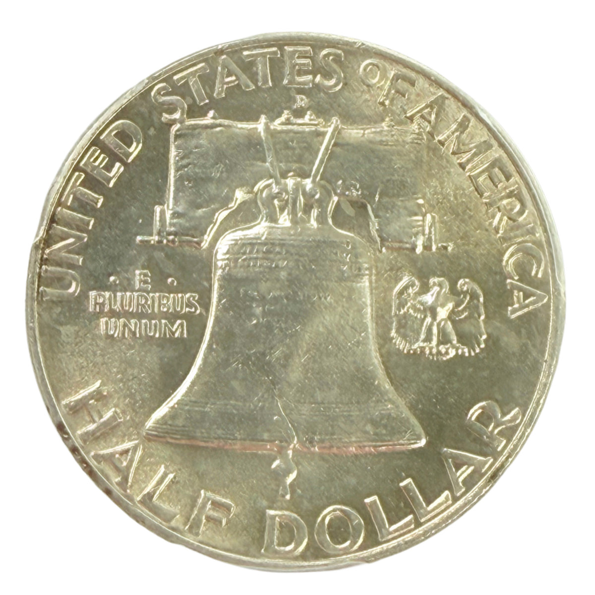 1957-D Franklin Half Dollar PCGS MS64 FBL