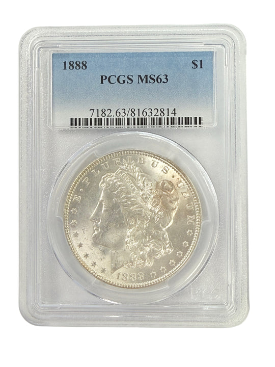 1888 Morgan Silver Dollar PCGS MS63