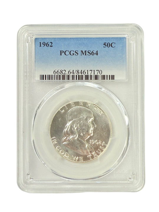 1962 Franklin Half Dollar PCGS MS64