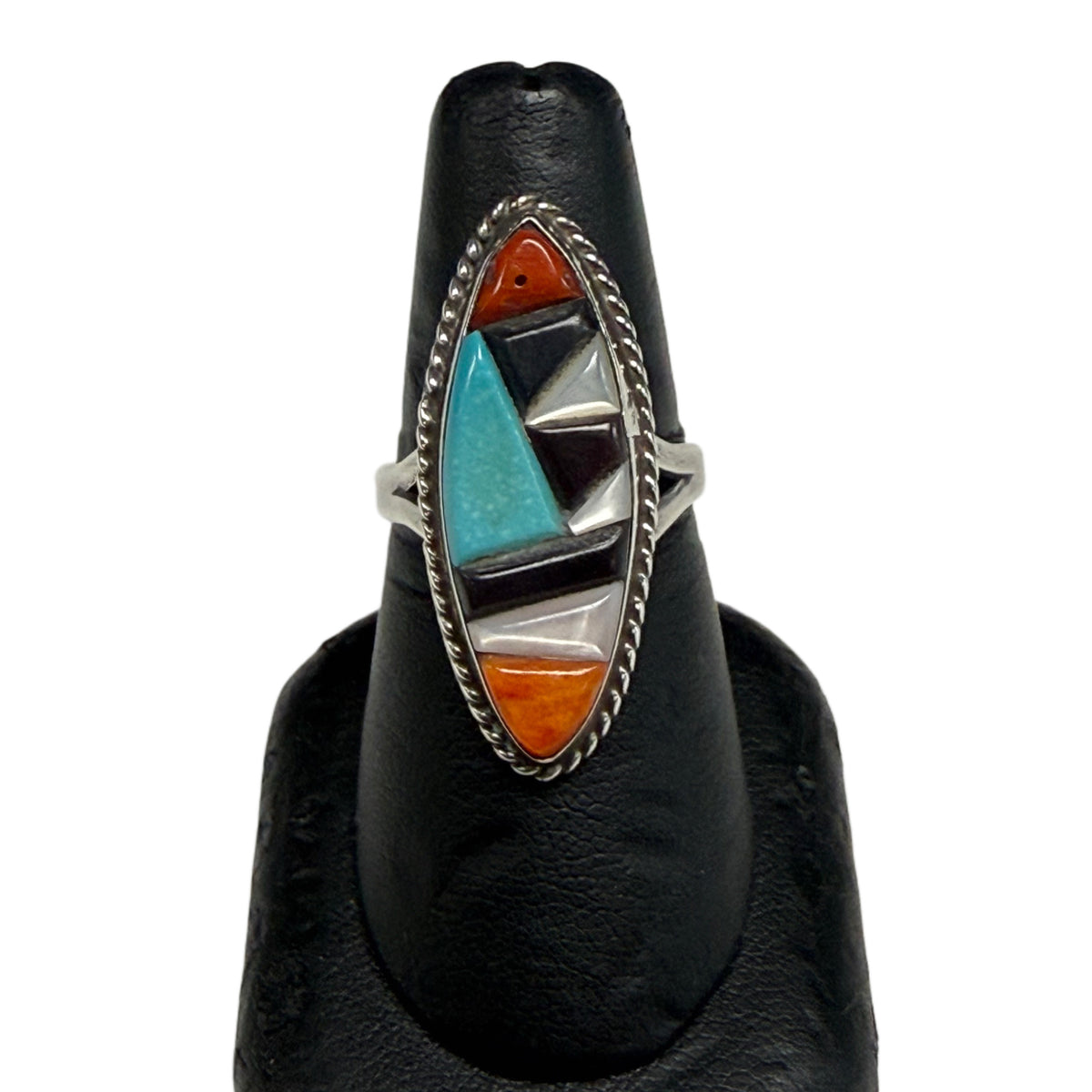 Native American Silver & Gemstone Ring