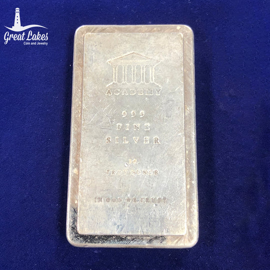 Academy 10 oz Silver Stacker Bar (Secondary Market)