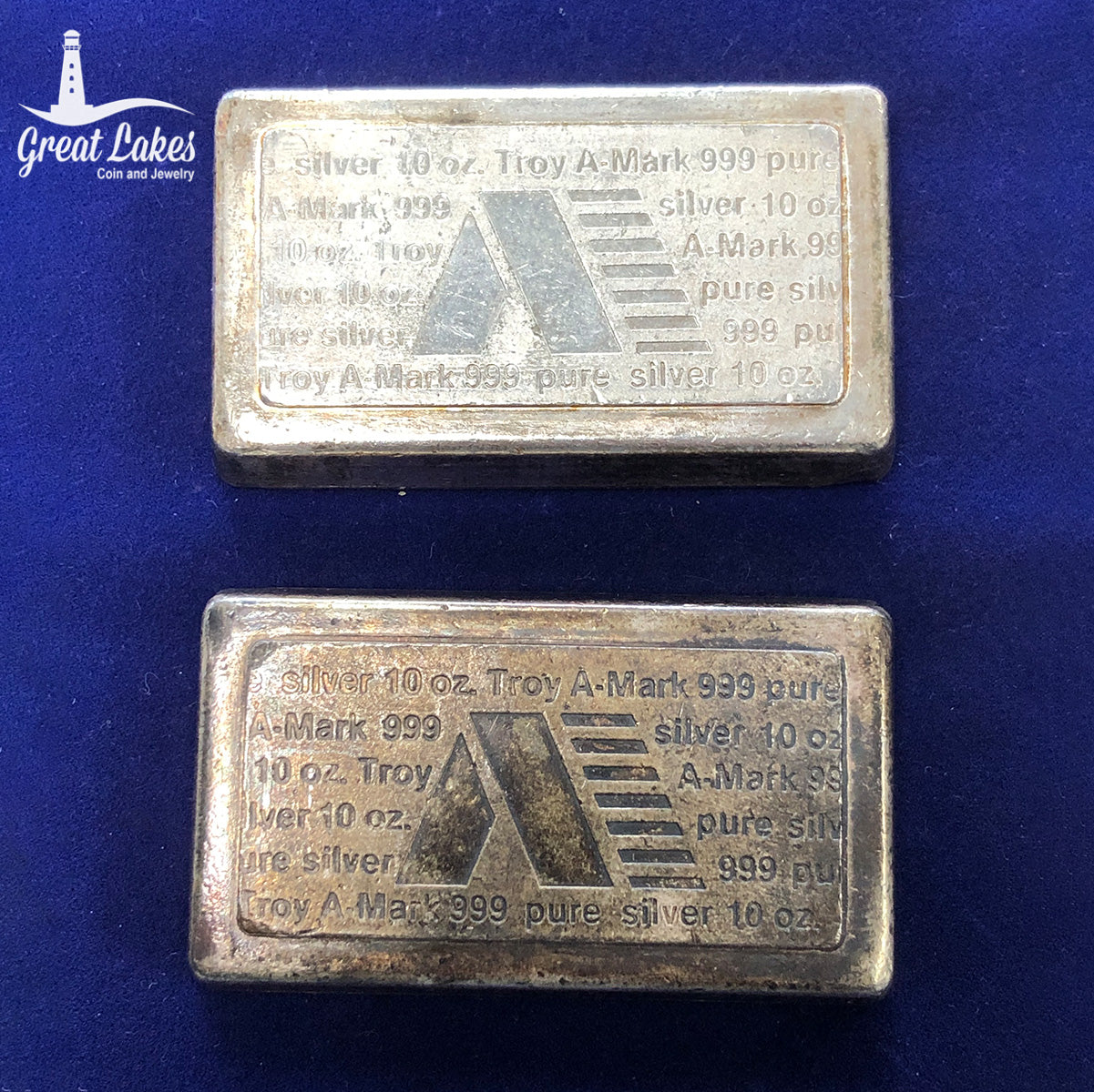 Vintage Amark 10 oz Silver Stackers - Great Lakes Coin