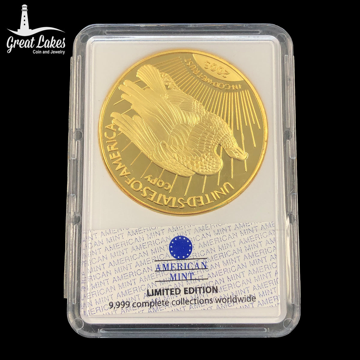 American Mint 1933 Saint Gaudens Gold Double Eagle Proof Replica