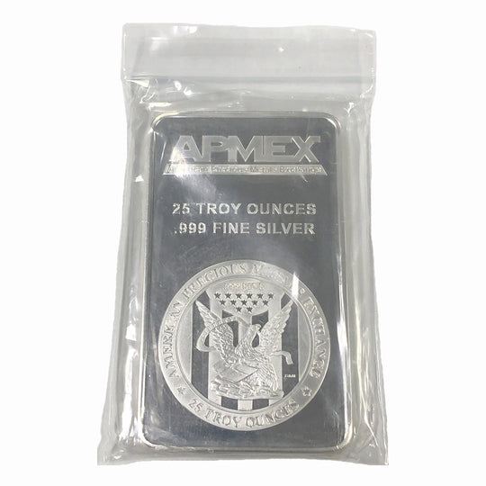 Apmex 25 oz Silver Bar (Secondary) (Sealed)