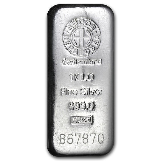 Argor Heraeus Kilo Silver Bar