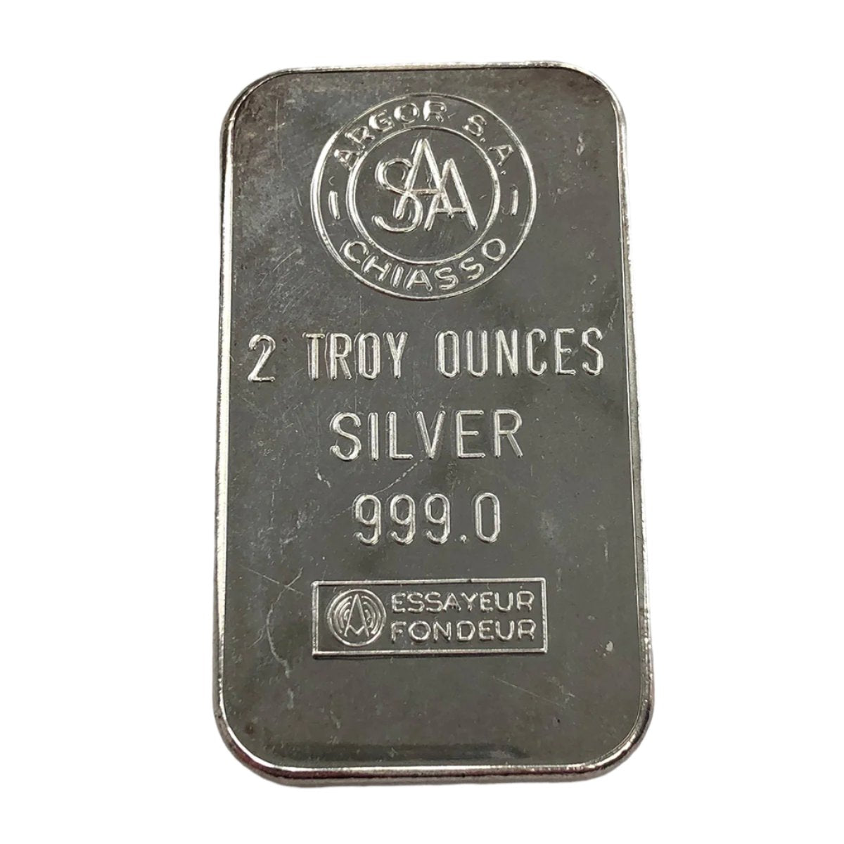 Vintage Argor S.A. 2 oz Silver Bar