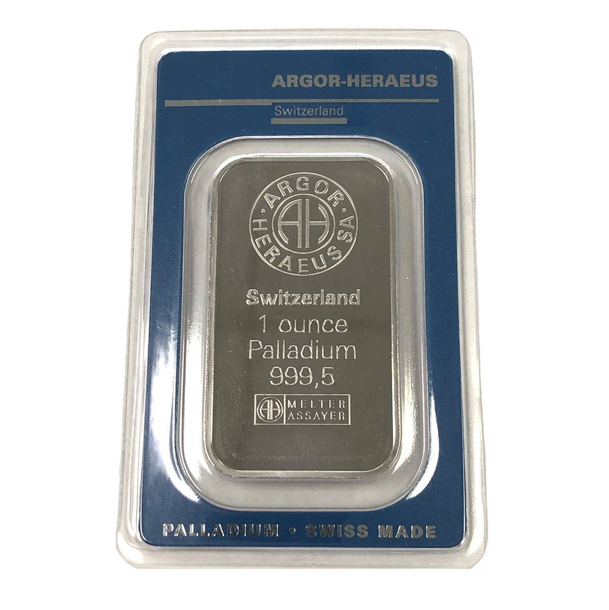 Argor Heraeus 1 oz Palladium Bar (In Assay) (Secondary)