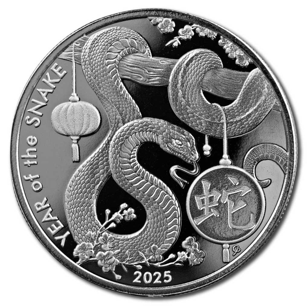 2025 Asahi 1 oz Silver Lunar Snake Round (BU)