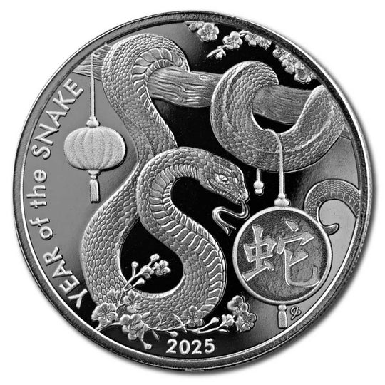 2025 Asahi 1 oz Silver Lunar Snake Round (BU)