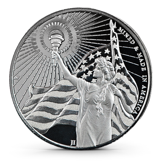 Asahi American Reserve Colombia Goddess 1 oz Silver Round (BU)