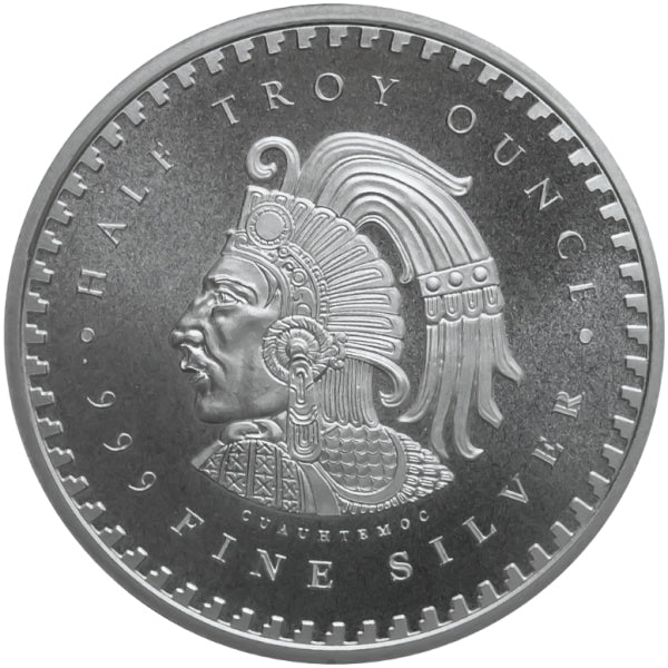 Aztec Calendar 1/2 oz Silver Round (BU)